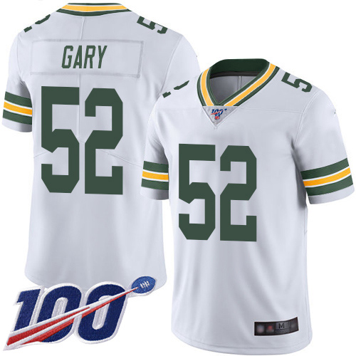 Green Bay Packers Limited White Men #52 Gary Rashan Road Jersey Nike NFL 100th Season Vapor Untouchable